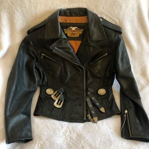 Women’s Harley-Davidson jacket signed by ZZ Top